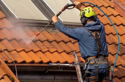 Démoussage et hydrofuge de toiture à Argol